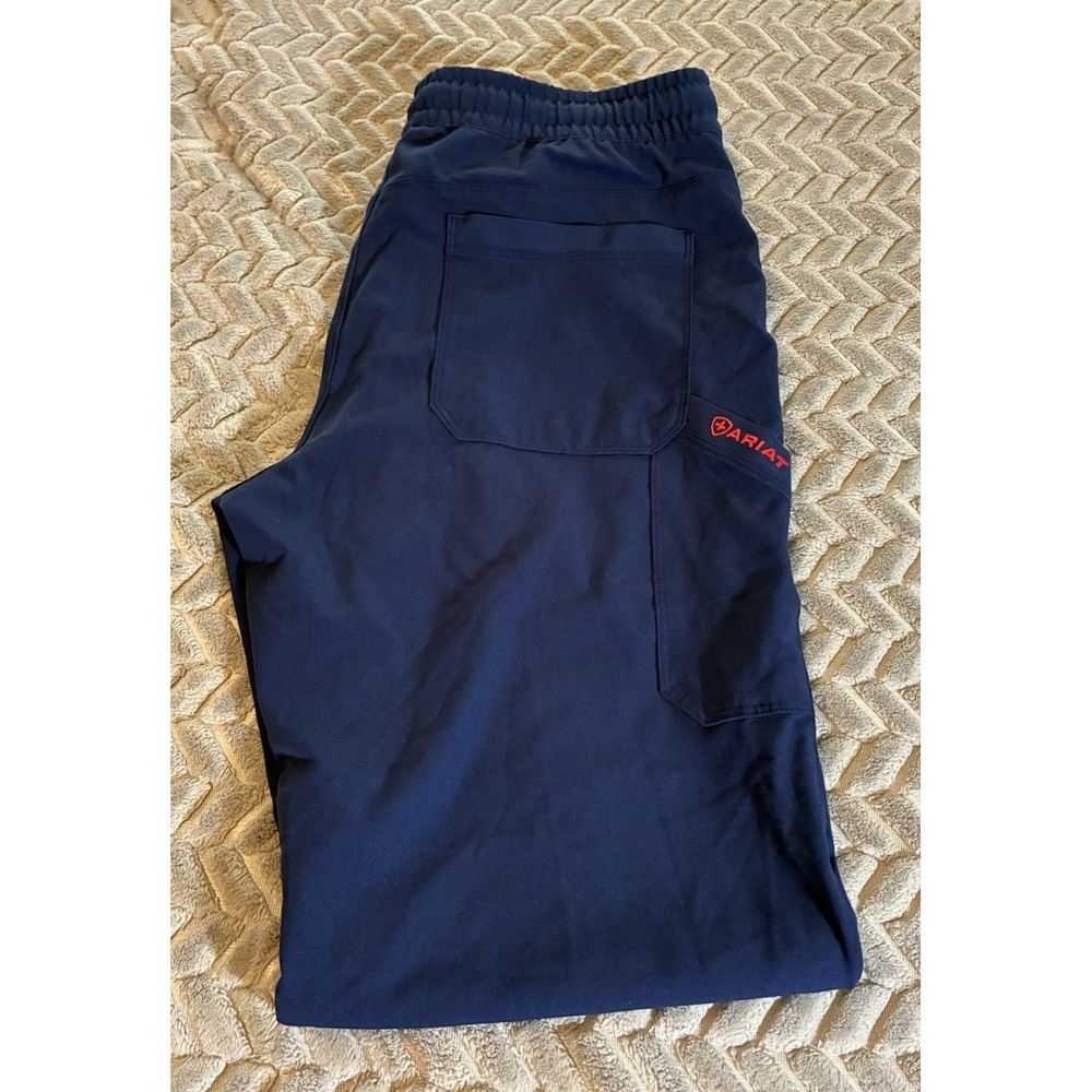 Ariat Navy Blue Medium Scrub Pants Pockets Drawstring Inseam 30 Inch From 2024